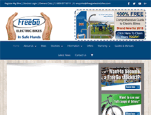 Tablet Screenshot of freegoelectricbikes.com